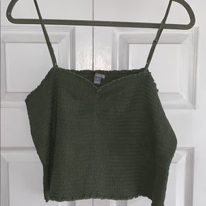 AE Smocked Cropped Top
